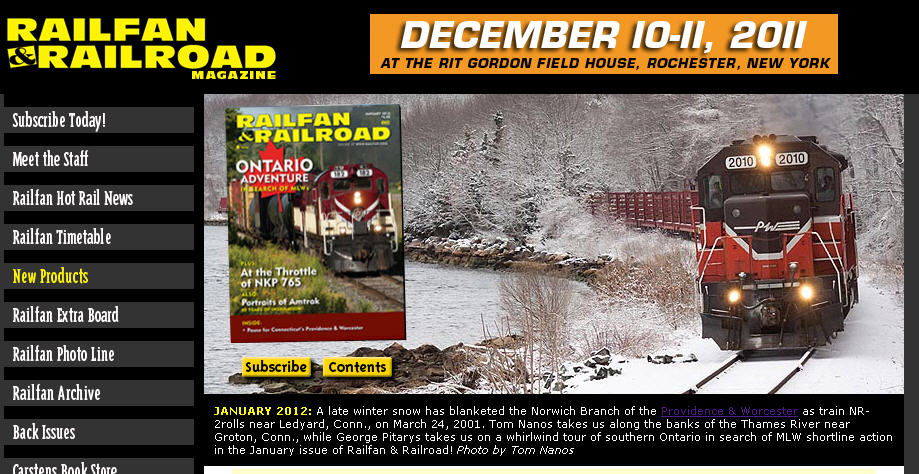 Railfan & Railroad Jan 2012 website
