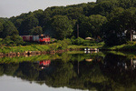 Providence & Worcester train NR-2 passes by milepost 4 in Ledyard, CT Providence & Worcester train NR-2 passes by milepost 4 in Ledyard, CT