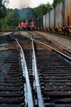 NR-2 heads south through Fairview yard in Groton NR-2 heads south through Fairview yard in Groton