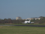 Coming in for a landing at Morristown Municipal Airport