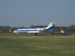 Aircraft taxi ahead of our takeoff
