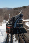 SEED pulls past the signals, and into East Deerfield yard