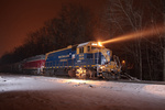 NECR NERWNE idles away in the darkness of South Windham, as the snow begins to fall heavily