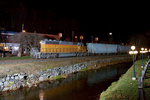 NECR train NERWPA heads north through Stafford Springs, CT along the Middle River