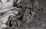 "Steel Salad" - a duotone view of the NECR Mansfield, CT derailment