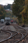 NR-3 slowing down to work the south end of the Norwich yard