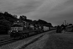 NS train 33K heads west past the Phillipsburg Railroad Historians site