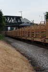 On the tail end of 33K was an empty welded rail train