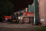 Another view of the lineup at the roundhouse, with the corner stone visible showing the original and rebuild dates