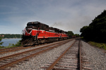NR-2 rolls along the Thames River in Fairview yard