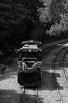 NR-2s locomotive heads back up the P&W's tracks after turning on the Groton wye