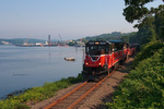 NR-2 heads south along the Thames River in Groton, CT NR-2 heads south along the Thames River in Groton, CT