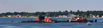 The USS Hartford gets assisted into Electric Boat for repairs The USS Hartford gets assisted into Electric Boat for repairs