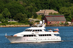 A closeup of the boat passing by A closeup of the boat passing by