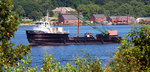 The Rough Tide heads south past Fairview yard The Rough Tide heads south past Fairview yard