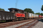 NR-2s trailing power pulls into view. NR-2s trailing power pulls into view.