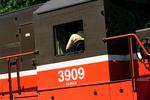 Bob at the controls of the 3909 Bob at the controls of the 3909