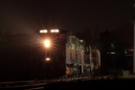 PanAm train EDNM waits for a signal to head east out of Gardner, MA