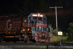 PanAm train AYMO waits for the signals to head west out of East Deerfield, MA