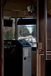 A look out the front window of our trolley on the MBTA Green Line A look out the front window of our trolley on the MBTA Green Line