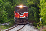 NECR 608 Extra [NR2 reroute] heads south through Norwichtown, CT